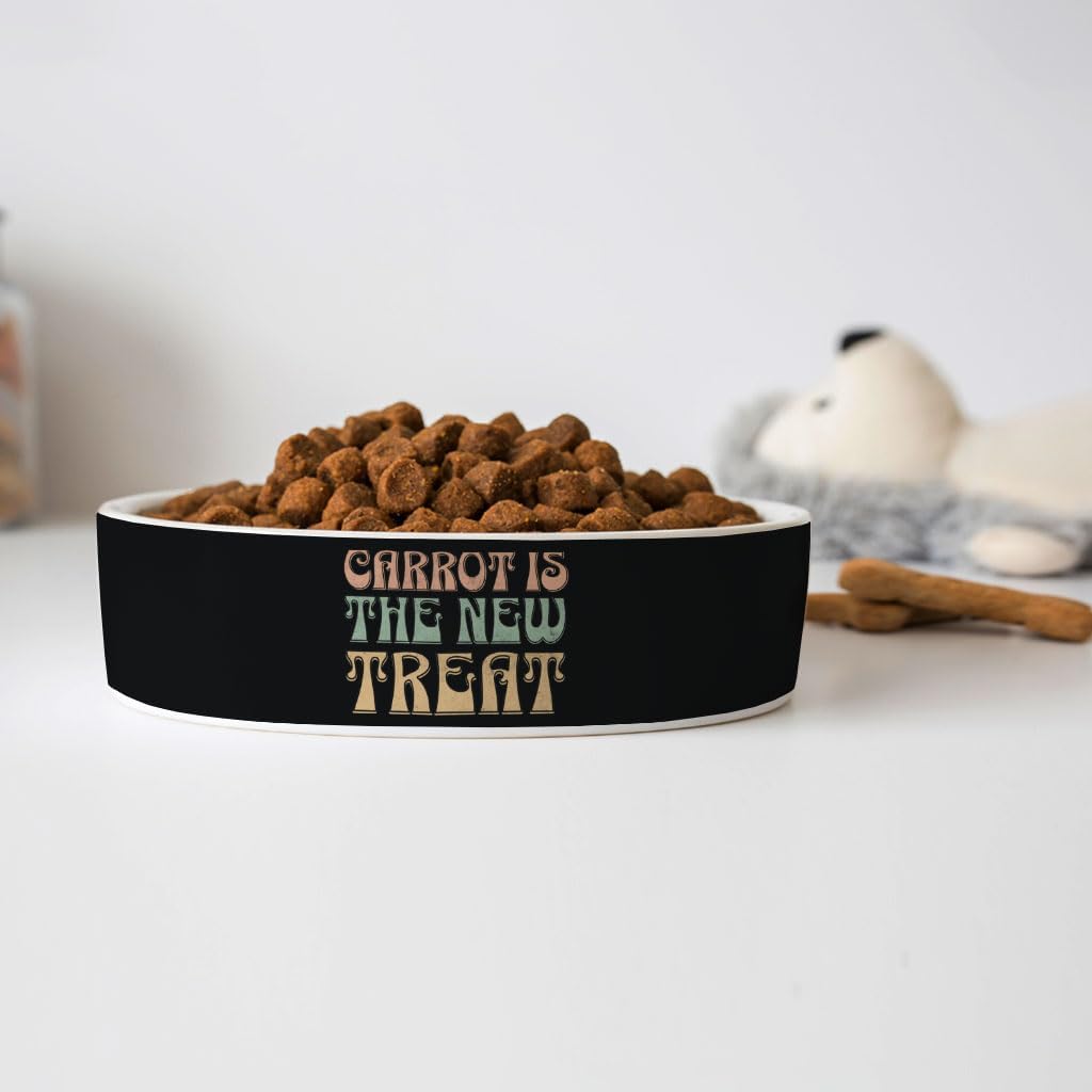 Carrot Treat Pet Bowl - Unique Supplies for Pets - Funny Items for Pets