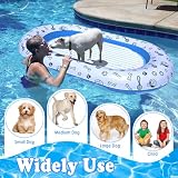 Hyran Hundepool-Schwimmring, Wasserspielzeug, Hundepool Große Hunde, Aufblasbares Schwimmendes Floß Schwimmende Hundeliege für Haustiere für Wasserspiele Im Freien