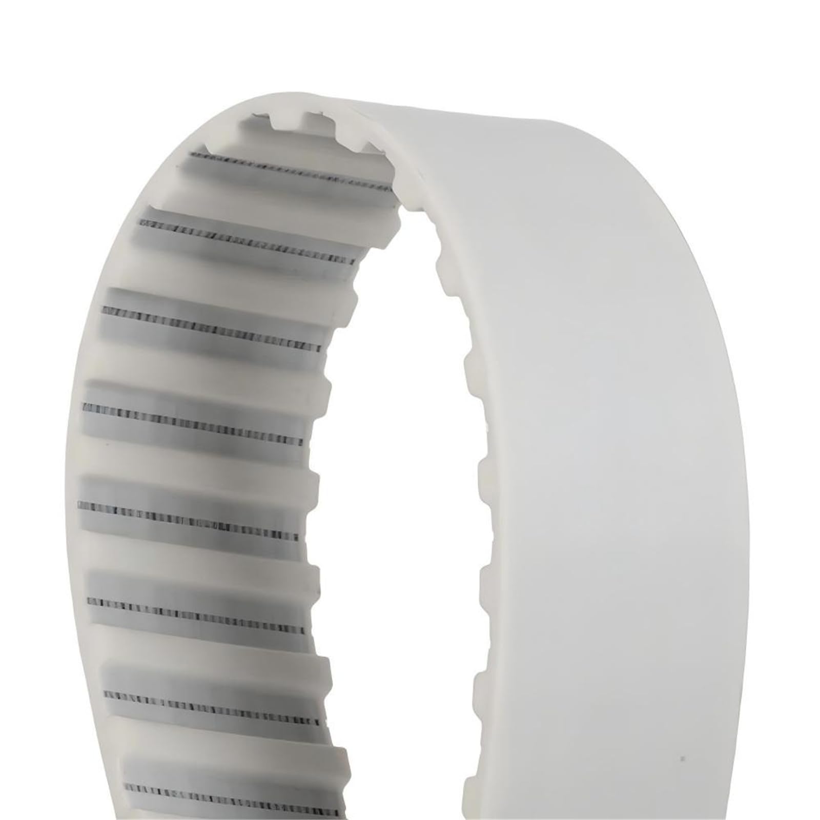 AT5 805 Zahnriemen, weißes PU, 805 mm Länge, Polyurethan, 6,35 mm-80 mm Breite, mit Draht, geschlossener Übertragungsriemen(Width 10mm)