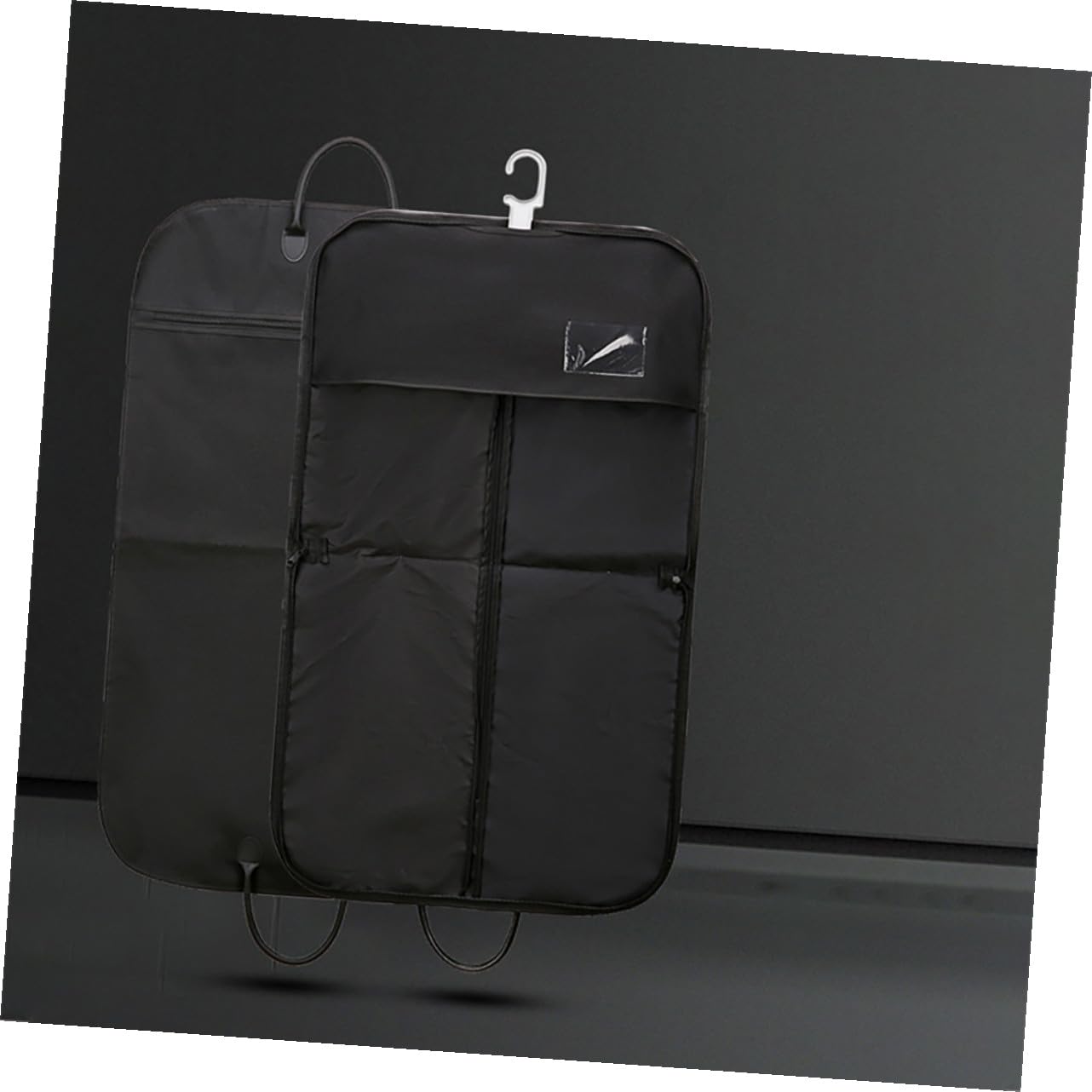 GALPADA Borsa Porta Abiti Portatile Oxford Nero Pieghevole e Traspirante per Viaggi e Conservazione Custodia per Smoking Giacche e Uniformi senza Cerniera Facile da Trasportare in