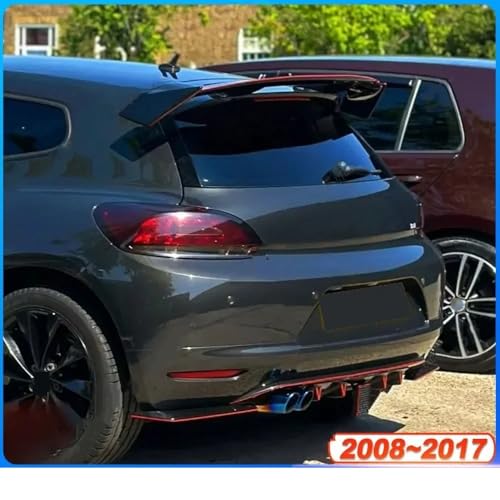 Alerón techo trasero tapa maletero para Scirocco Hatchback 2008-2017 parachoques tuning 3