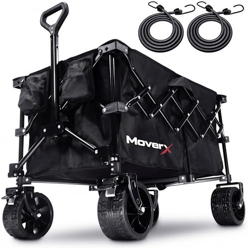 MoverX 120L Festival Trolley on Wheels, Folding...