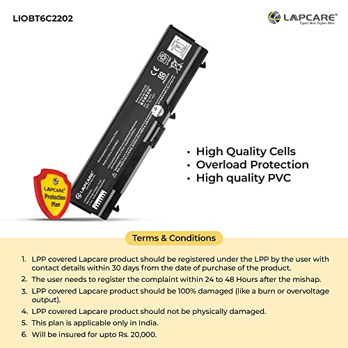 Image of Lapcare LAP-79 Compatible Battery for Lenovo Thinkpad (Black)