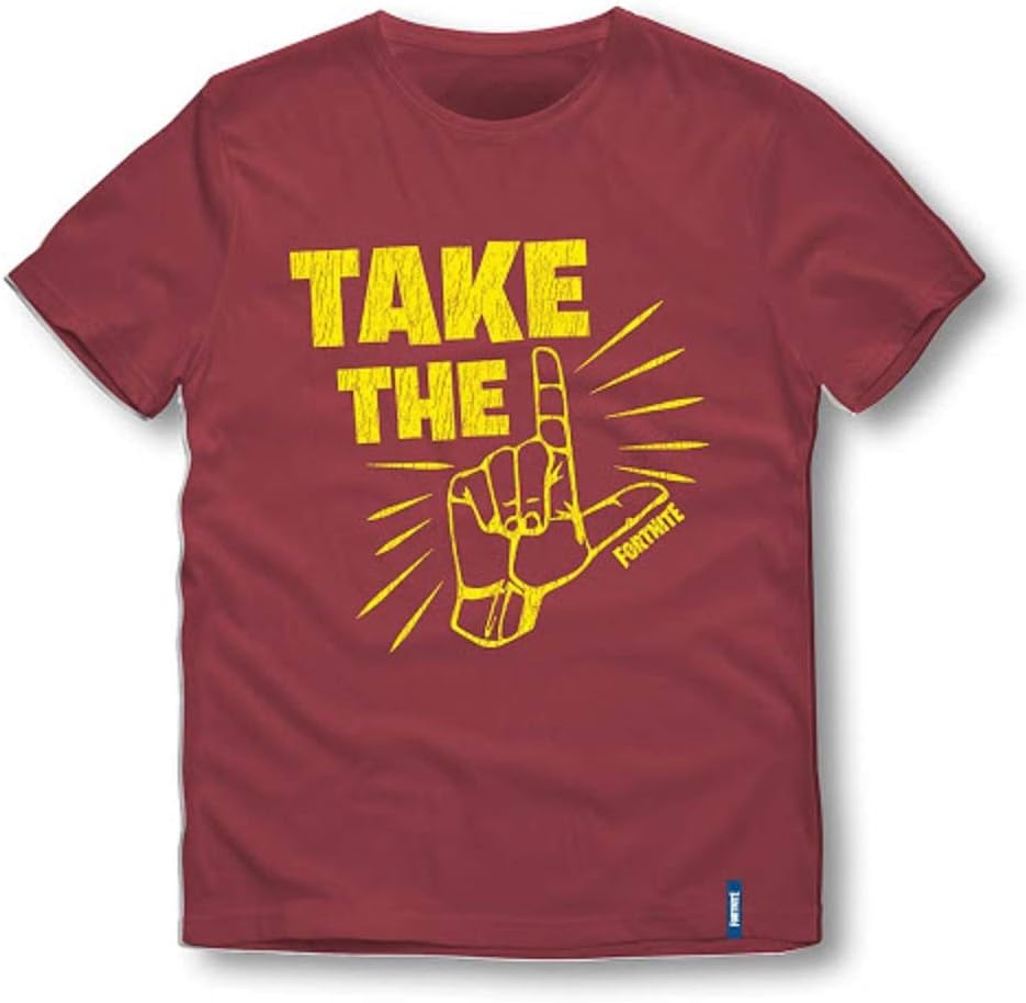 EPIC GAMES Take The L Fortnite - Camiseta para hombre, talla XL, color rojo