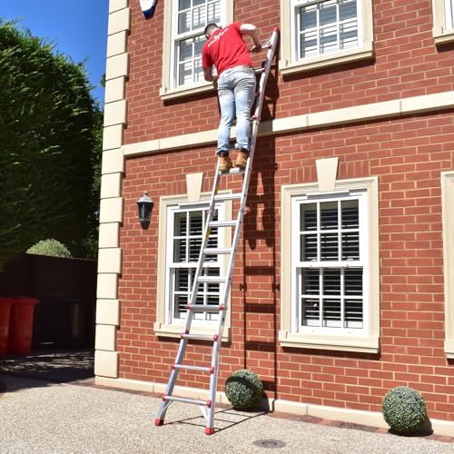 BPS Telescopic Multi Purpose Ladders | Aluminium Ladder | EN131 | Step Stair Ladder | Easy Use (3.00m) 3 BPS Telescopic Multi Purpose Ladders | Aluminium Ladder | EN131 | Step Stair Ladder | Easy Use (3.00m) - Image 3