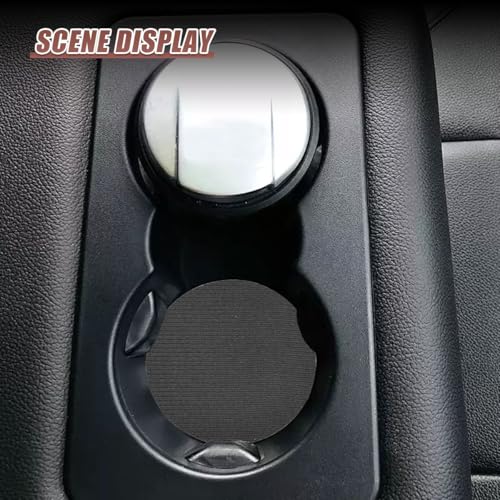 2PCS Portavasos de Cuero Antideslizante para Auto miniatura 5