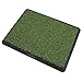 Velvet Golf Practice Mat Non Slip Portable Training Hitting Mat for Indoor Outdoor Use Engineering Grass 44.4x34cm