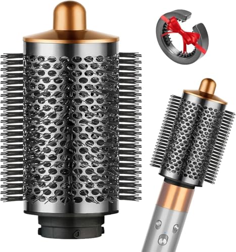 Round Volumizing Brush for Dyson Airwrap Large Oval Volumizer (Gold)