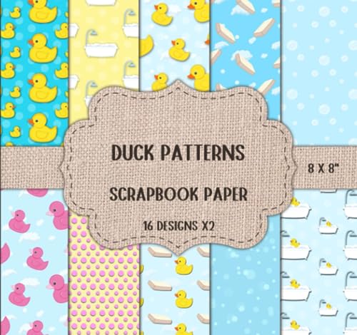 Duck Scrapbook Paper: Waterbird Themed Crat Paper for Scrapbooking, Junk Journaling, Cardmaking, Decoupage, DIY & More - Double Sided 8 x 8" Designs