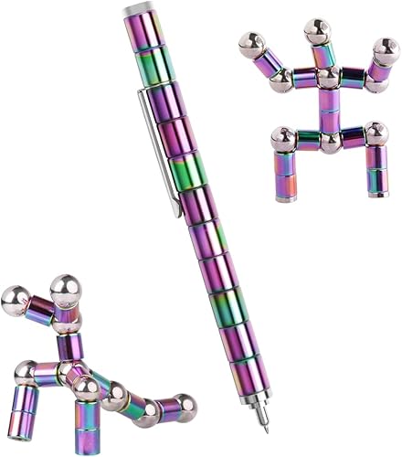 Miniatura 8 de Bolígrafo de juguete para ansiedad, bolígrafo magnético con juguetes geniales, bolígrafo magnético antiestrés, juguete de ansiedad novedoso para