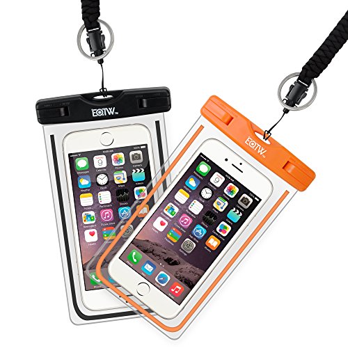 EOTW 2 Pack IPX8 Universal Waterproof Case, Waterproof Phone Pouch Dry Bag Fit for iPhone 11/11 Pro Max/Xs Max/XR/X/8/8P Galaxy S20 up to 6.8