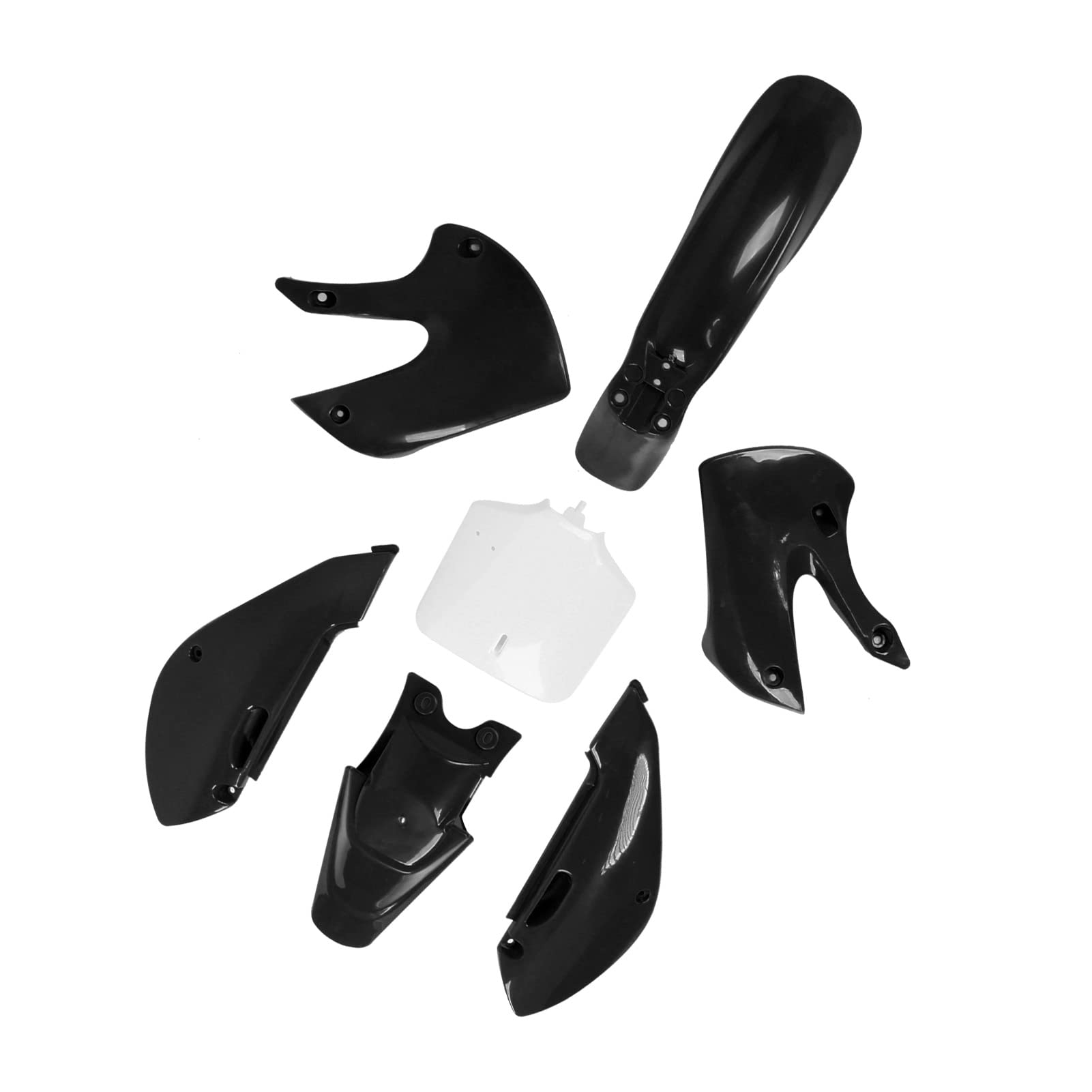 Alomejor Kit de Carenado de Guardabarros de Motocicleta, Cubierta de Tanque de de Plástico, Carenado de Cuerpo de Repuesto para KLX110 KX65 DRZ110 RM65 para Motociclistas de Suciedad, Protección