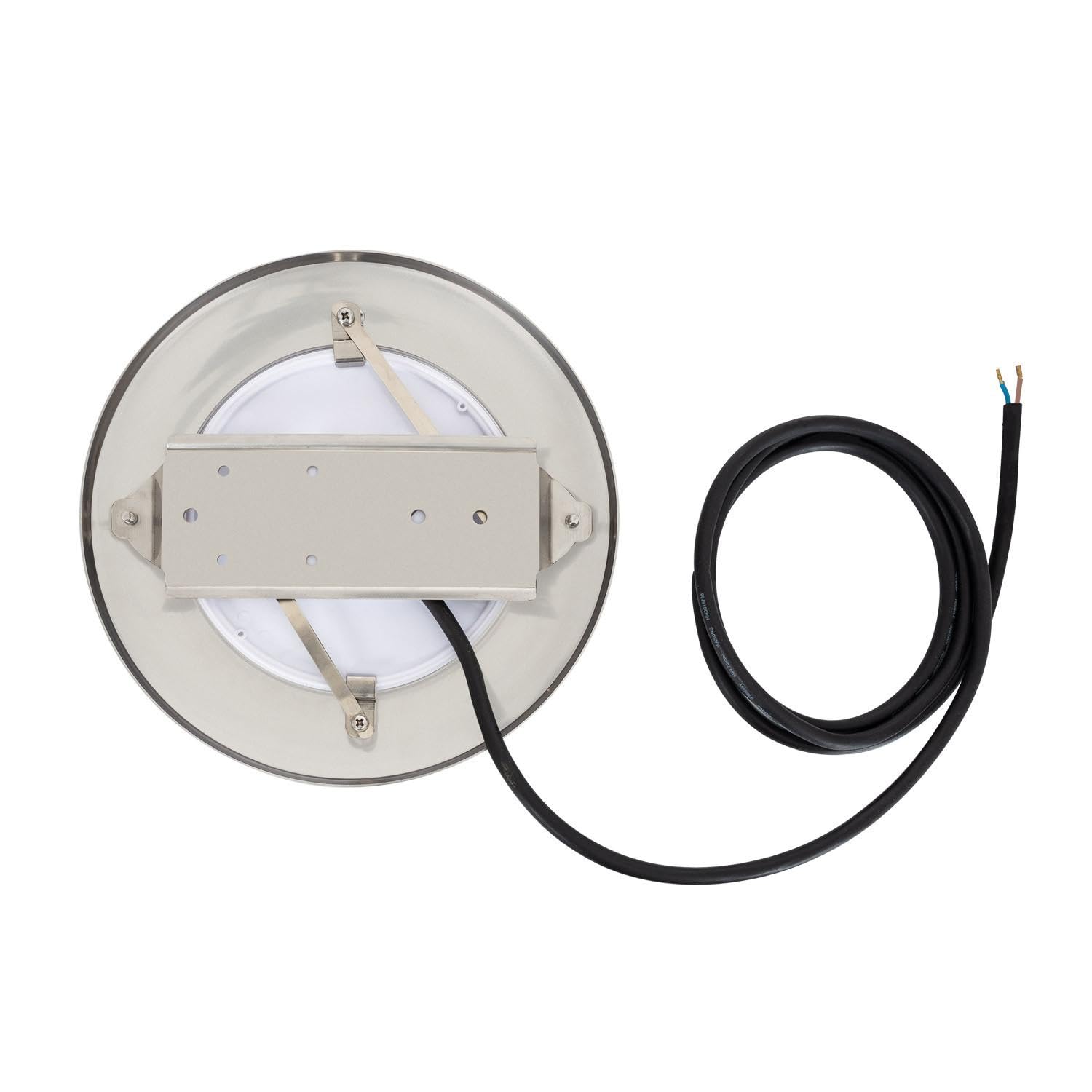 LEDKIA LIGHTING - Foco Piscina Superficie LED Sumergible | 12V DC | Acero Inoxidable IP68 | 20W | 6000K Blanco Frío | 2000 lm | Multicolor