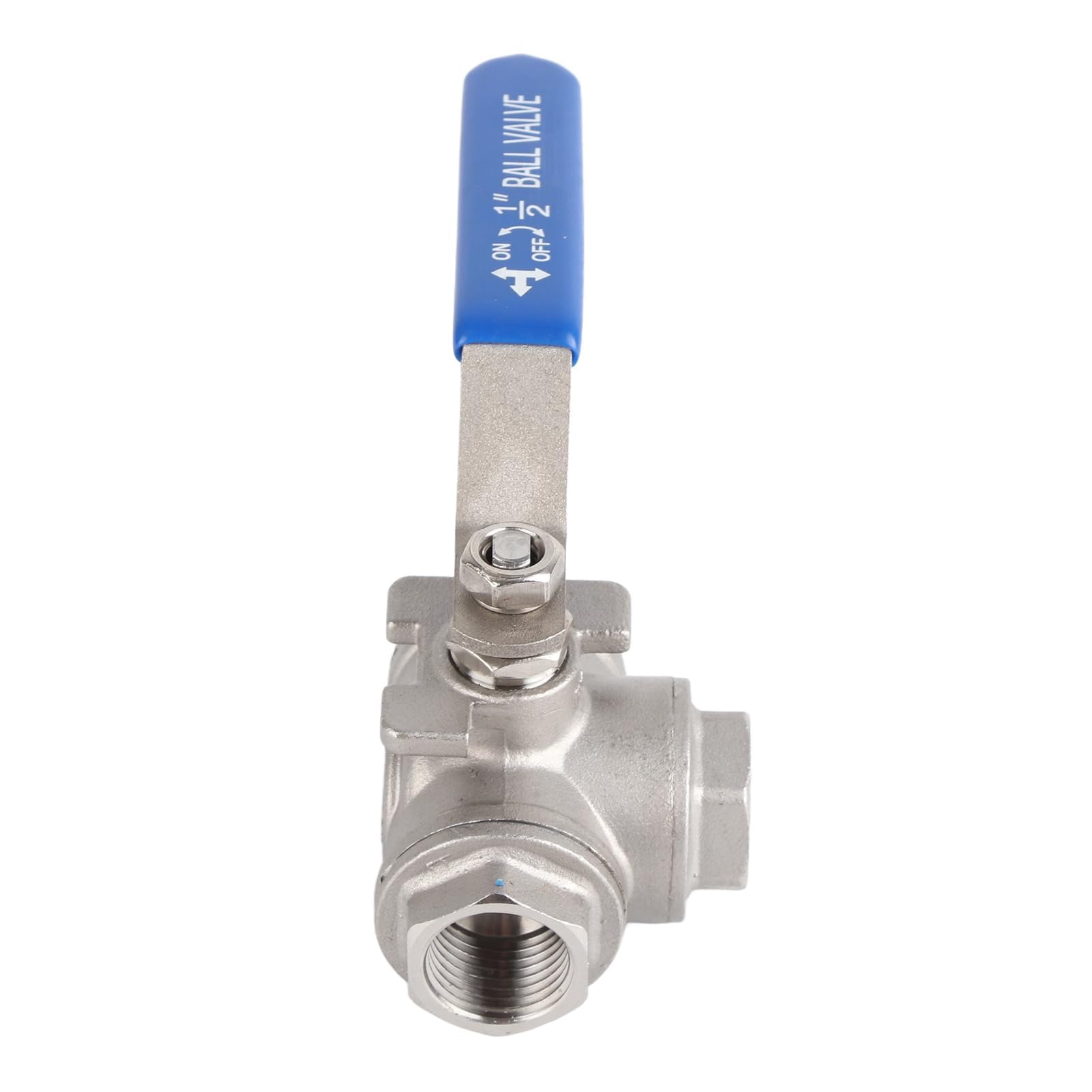 roestvrijstalen klep, 1 stuks 3-weg kogelkraan, 304 roestvrij staal drieweg slangpilaar kogelkraan for wateradapterconnector (kleur: T-poort, maat: 13 mm)(T Port,12mm roestvrijstalen klep, 1 stuks 3-weg kogelkraan, 304 roestvrij staal drieweg slangpilaar kogelkraan for wateradapterconnector (kleur: T-poort, maat: 13 mm)(T Port,12mm