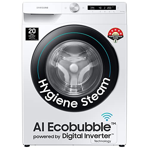 Image of Samsung 7 Kg 5 Star Fully-Automatic Front Loading Washing Machine Appliance (WW70T502DAW1TL, White)