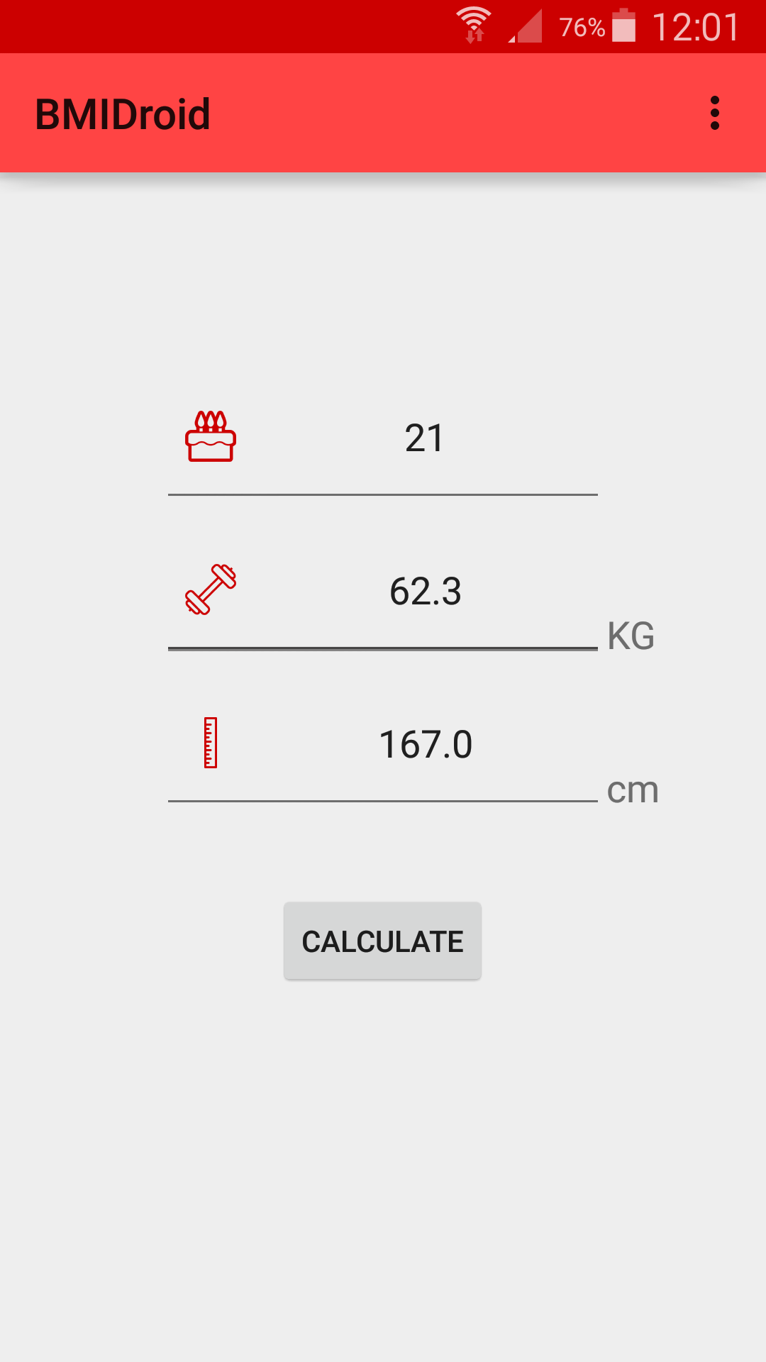 BMIDroid BMI & BMR for Android