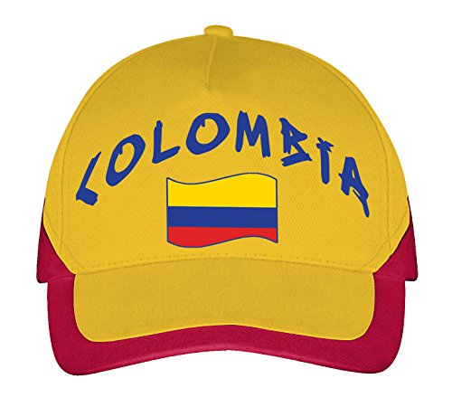 Supportershop Football Colombie Casquette, Jaune, FR Taille Unique Taille Fabricant Taille One Sizeque EU