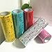 Ancdream - Tulle cinta rollos brillantes brillo decoración mesa corredor plum flor...