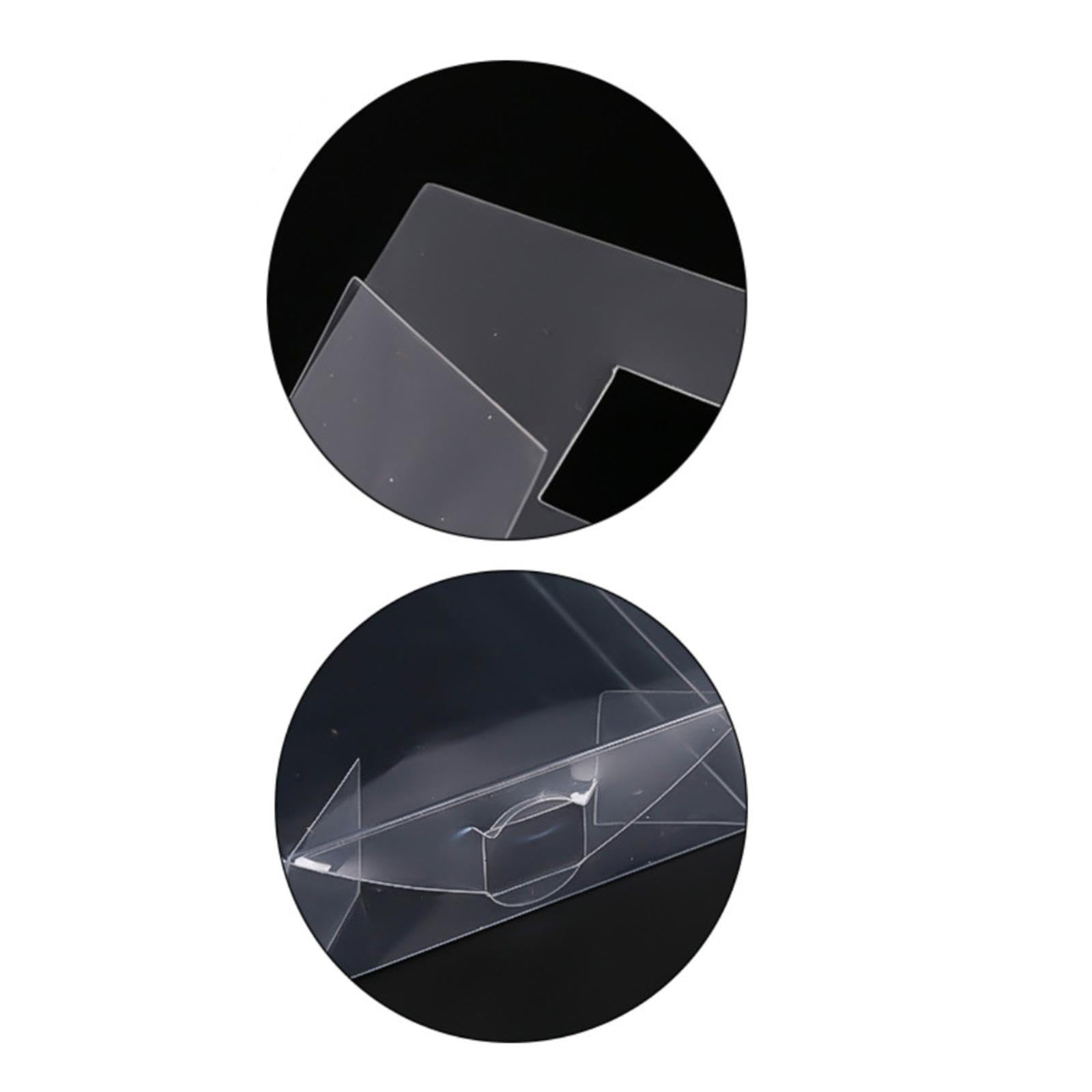 50 Pieces Acrylic Model Car Display Case, Clear PVC Boxes Model Car Exhibition Box Accessories for Toy Car Storage Home, M