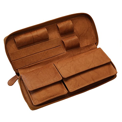 HORTOSOL Blague à tabac en cuir véritable antique Cover