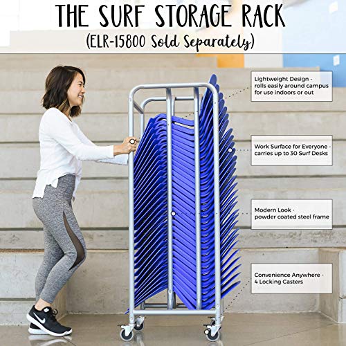 Image of ECR4Kids The Surf Portable Activity Lap Desk, Classroom Essentials, Blue