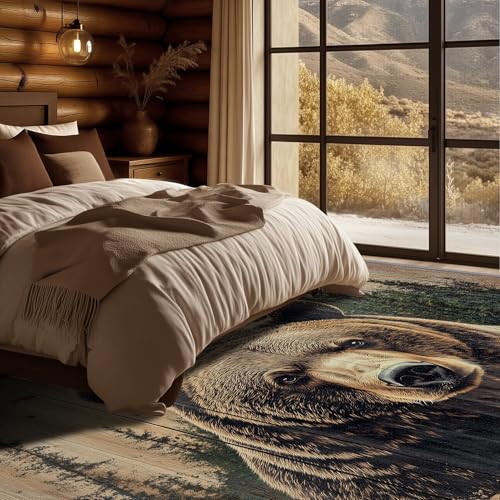 Tapete decorativo Wildlife 3x4 patas oso miniatura 5