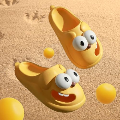 Tongue Kiss Slippers， Big Eye Dog Slipper ，Cute Funny 3d Big Eye Dog Fun Cartoon Package Head Eva Slippers2