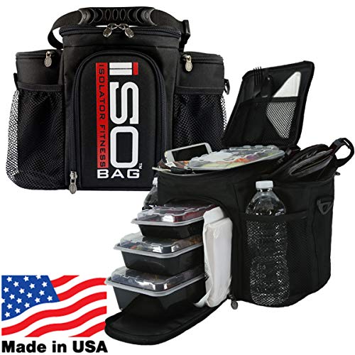 Isolator Fitness 3 Meal ISOBAG Meal Prep Management Insulated Lunch Bag Cooler MADE