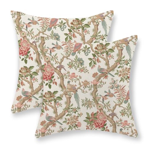 GOLIANDA Chinoiserie Pillow Covers 20x20 Set of...