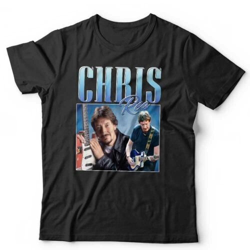 Chris Rea Appreciation Tshirt Unisex Homage Throwback Stag Hen Do Funny BlackXX-Large
