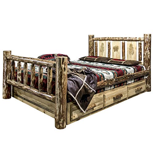 Montana-Woodworks-Glacier-Country-Collection-King-Bed-Daybed-US-Standard-Stain-Clear-Lacquer-Finish Montana Woodworks Glacier Country Collection King Bed Daybed US Standard Stain Clear Lacquer Finish