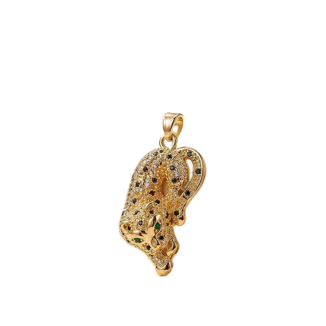 Fierce Tiger Pendant – 24K Gold-Toned Tiger Animal Pendant Necklace for Men & Women-image-21