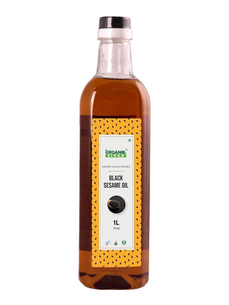 Organik Singh Cold Pressed Sesame Oil - 1 Litre | Gingelly Oil | Certified Organic | Wood-Pressed | Chemical-Free | Kolhu/Kacchi Ghani/Chekku | Til ka Tel | PET bottle (B0CP43P46W) Amazon Price History, Amazon Price Tracker