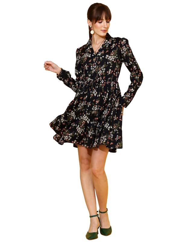 Image of Sheetal Associates Women's Casual Full Sleeve Crepe Shirt Dress