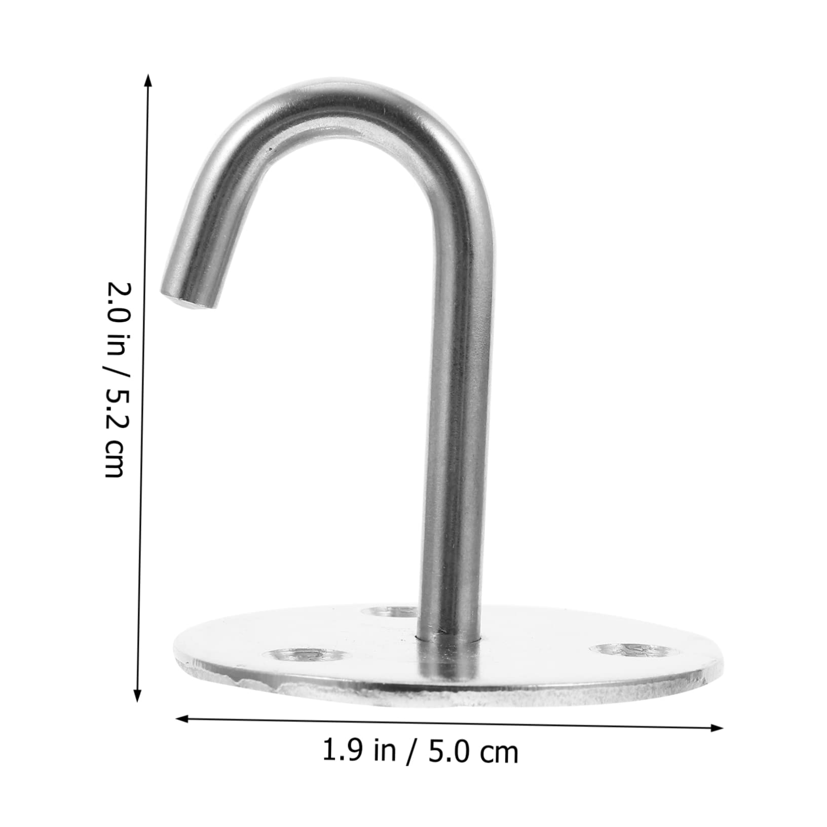 SOLUSTRE Sturdy Wall Mount Ceiling Hanger 4pcs Large Wall Hooks Easy to Use Ceiling Lantern Hook for Storage