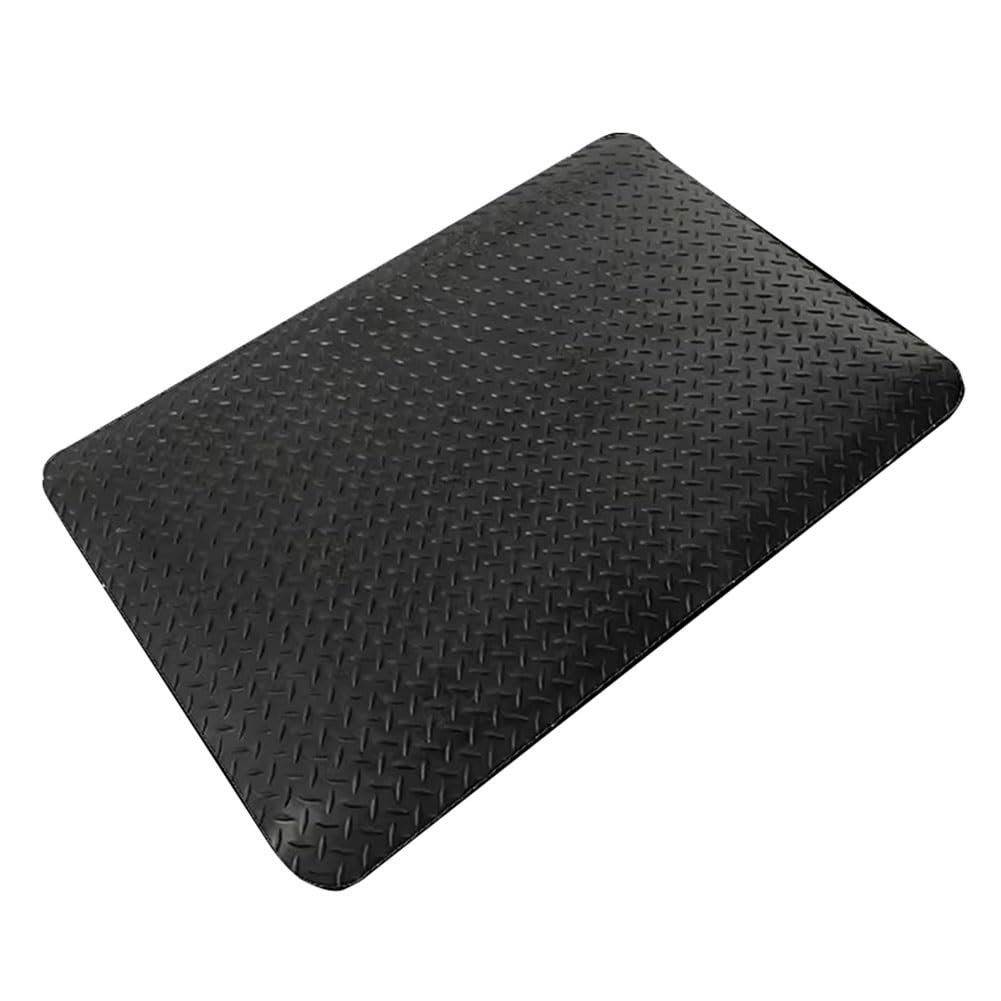 Anti-Ermüdungsmatten Industrie, Stehmatte, Arbeitsmatte zum Stehen, Sicherheitsmatte für Büro, Lager, wasserdicht, rutschfest (Farbe: Schwarz, Größe: 100 x 100 cm)