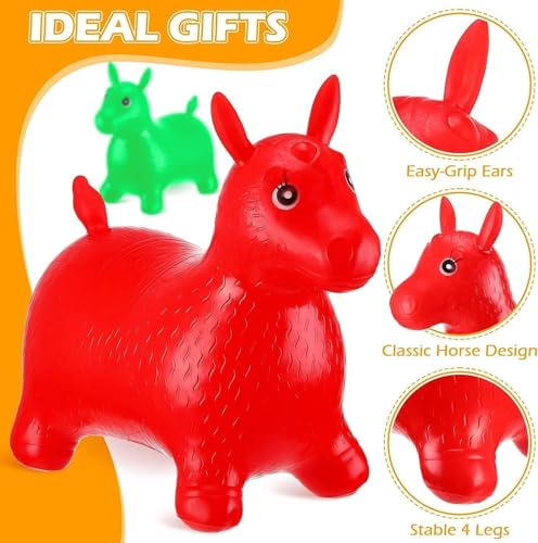 Image of air Animal Shape Jumping Toys Riding Bouncing Horse Hopper Toy for Kids (Colour and Characters May Vary As Per Availability, Multicolour) Big Size