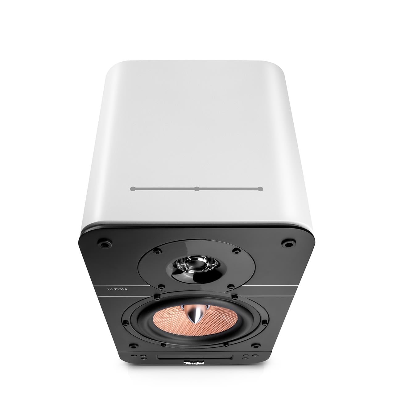 Teufel ULTIMA 25 AKTIV Surround 4.1 Sound system con subwoofer – Altoparlante attivo da scaffale con Bluetooth e ricevitore AV integrato, Dolby Audio, DAB+, HDMI ARC CEC, Touch Slider - bianco