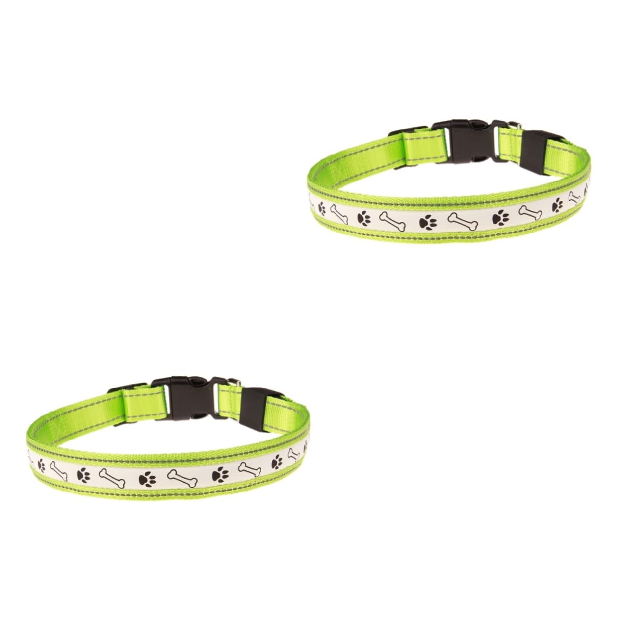 Angoily 2pezzi Collare Led Ricaricabile Per Cani Con Design Luminoso Taglia e Visibile Al Buio Sicurezza Notturna Per Passeggiate e Avventure All Aperto