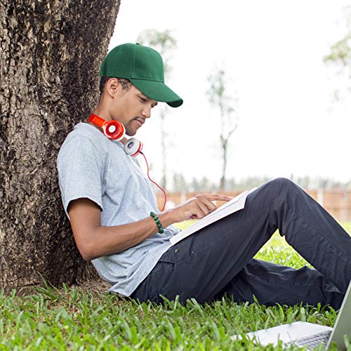 ABOOFAN Chapéu Trevo de Quatro Folhas Boné de Beisebol St. Boné de Baseball Patricks Day Green Algod