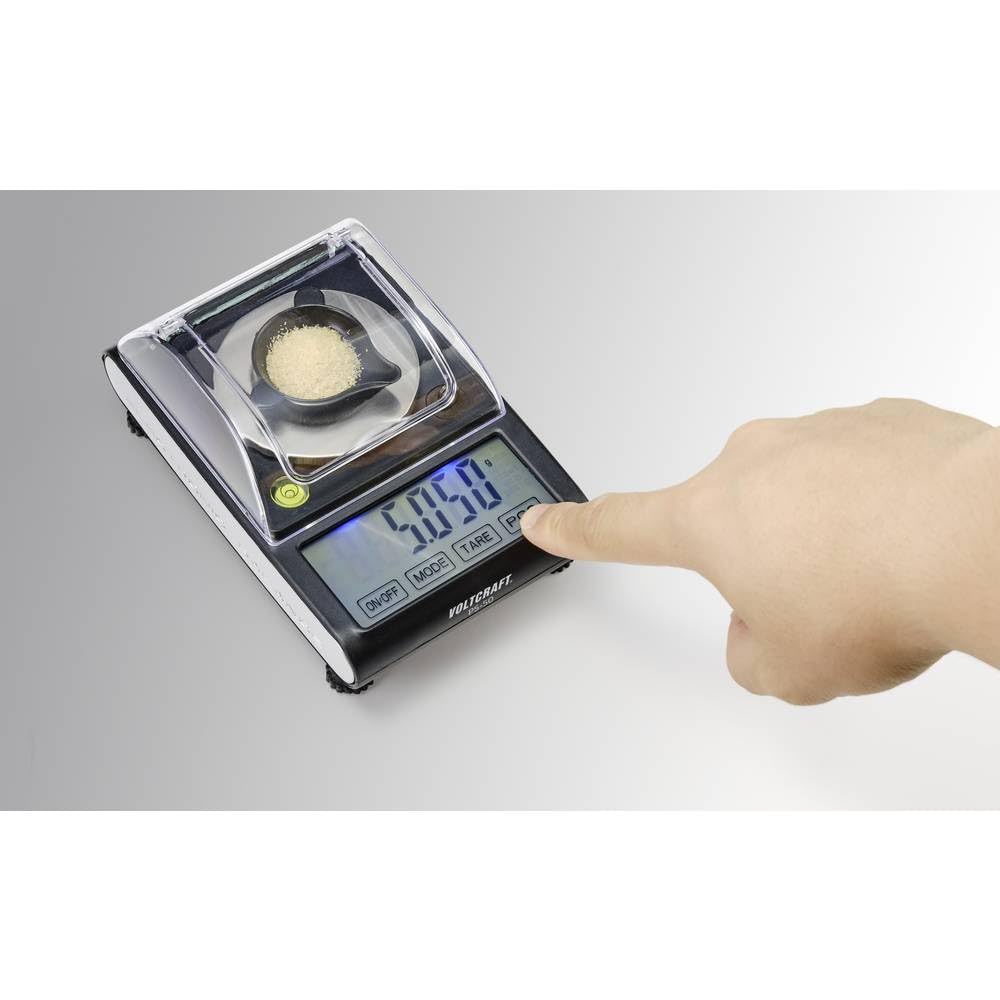 Voltcraft PS-50 Präzisionswaage Wägebereich (max.) 50 g Ablesbarkeit 0.001 g batteriebetrieben, über USB Schwarz
