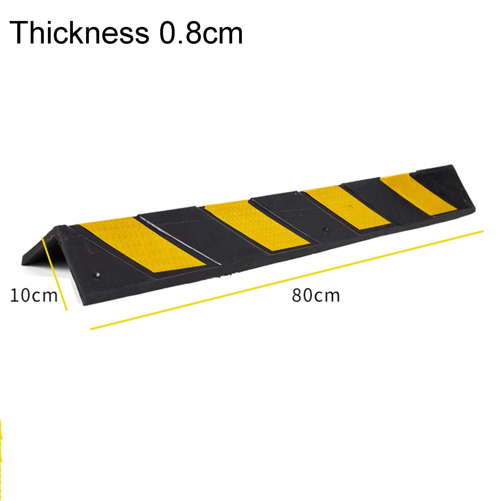 XPLKQXE Protectores para Esquinas De La Columna del Garaje, Protector Columnas para Aparcamiento Protección Coche Esquina Poste De Barandilla (Color : Black+Yellow, Tamaño : 2pcs-80cm)