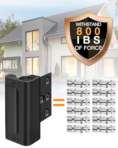 Childproof Door Lock for Safety 800 Lbs Metal Flip Reinforcement