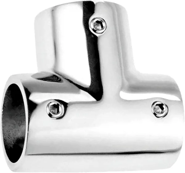 1Pack 90 Degree Marine 316 Stainless Steel Boat Handrail Tee Fitting Hardware, Pipe/Tube Connector Clamp Hardware Boat Accessories for Pipe/Tube 22/25/32mm