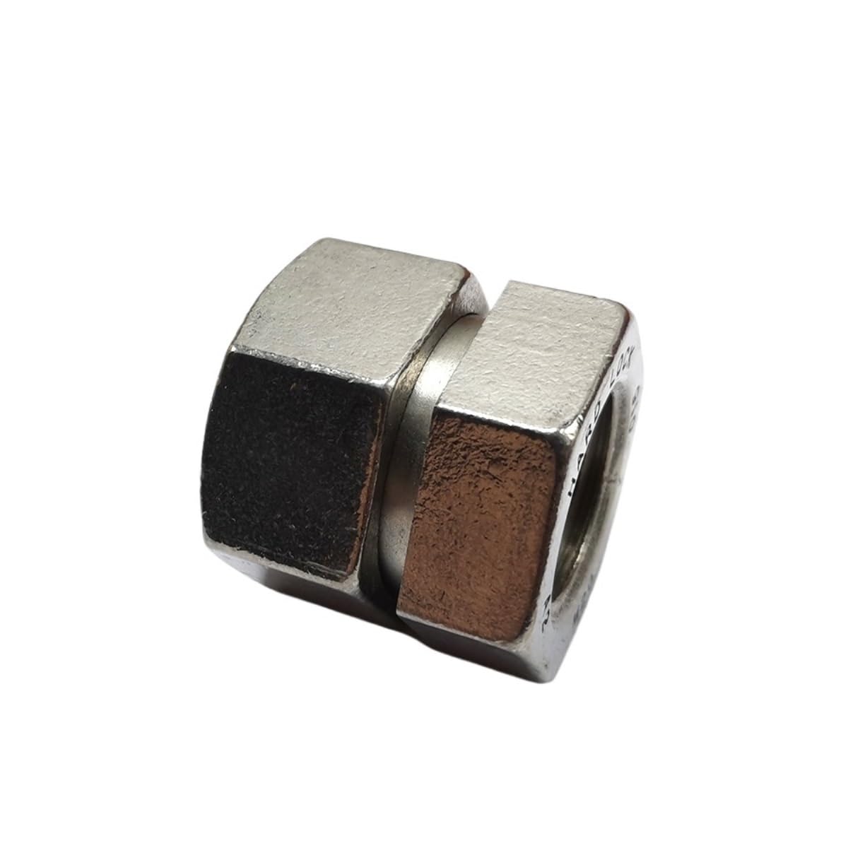 Tuerca de seguridad autoblocante de acero inoxidable 304, sujetadores con bloqueo de rosca, B060(M18-2 pieces)