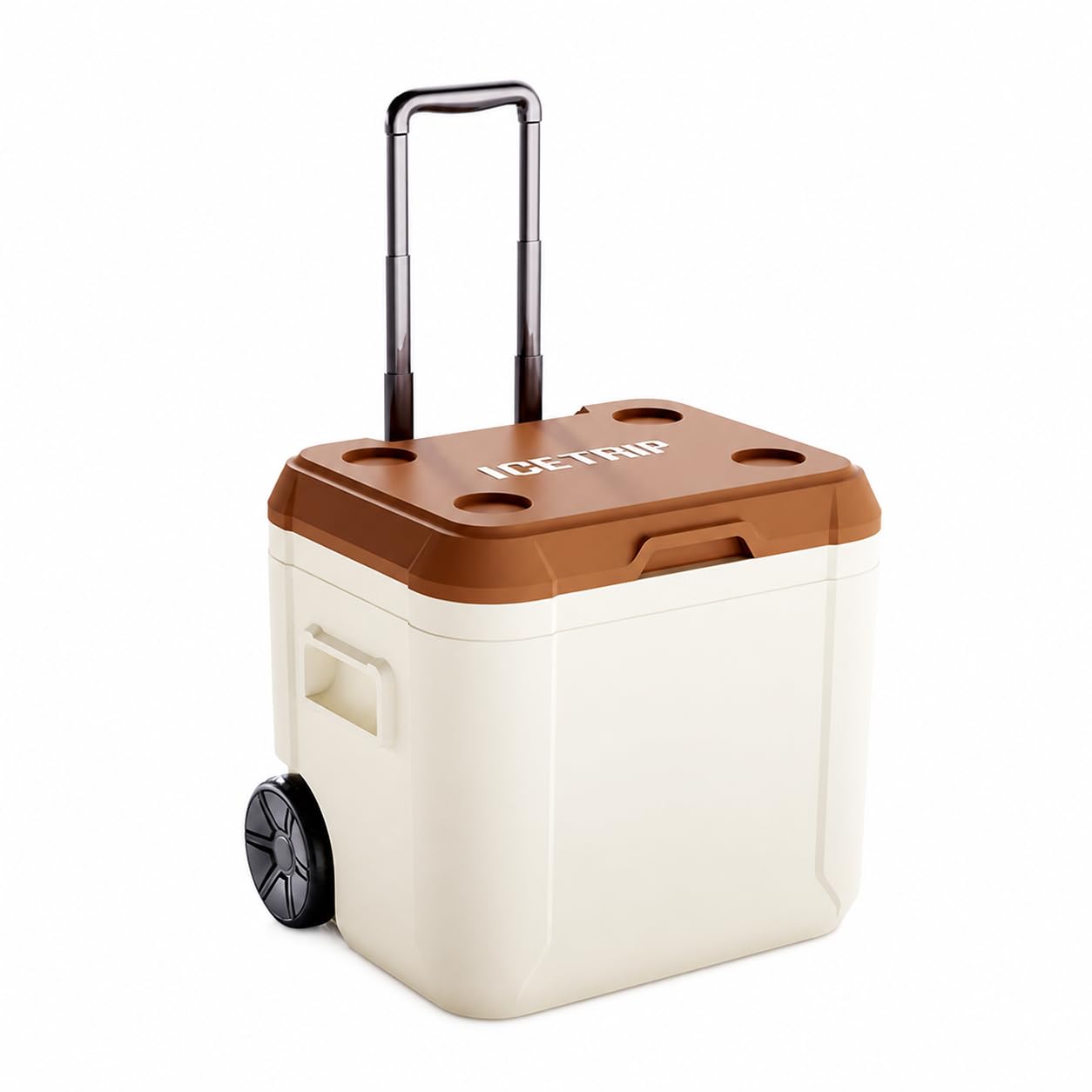Borsa Frigo Rigida, Box Isotermico, Marrone e bianco