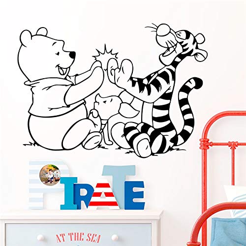 CVG Le Caca et Le Tigrou Stickers muraux pour Les Chambres d'enfants décor à la Maison Dessin animé Stickers muraux Vinyle Mural Art Bricolage Affiches