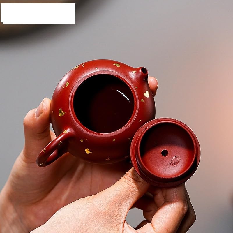 Teiere Teiere in Argilla Viola da 100 ml Pentola Fatta a Mano Minerale Grezzo Fango Tea Maker Bollitore Zisha Set da tè for tè Teiere Caffettiera Teiera