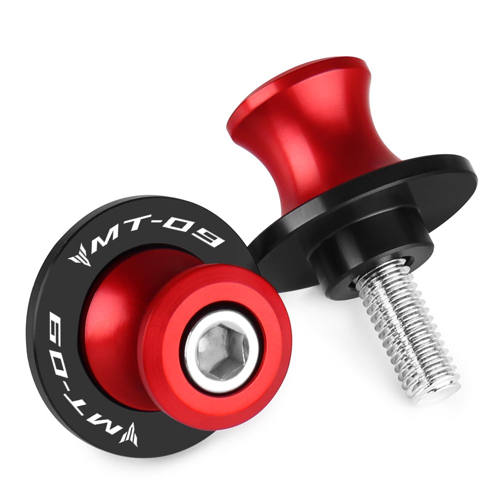 Diábolos Moto - M6 Brazos Oscilantes Tornillos del Soporte Motocicleta Aluminio Compatible MT09 MT-09 MT 09 2015-2023