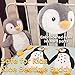 WEIGEDU King Penguin Stuffed Animals with Embroidered Eyes, Baby Penguin Plush Toys for Boy Girl Kids Birthday Christmas Bedtime Gifts, 12 inches